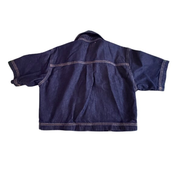 STYLE BUNDLE: NWT ZARA Blue Denim Skort + Top Set, Size S (BB1710B) - Picture 4 of 6